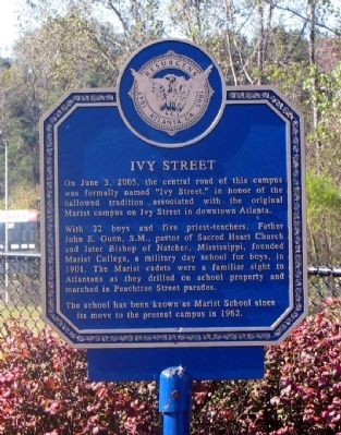 Ivy Street Marker. Click for full size. Ivy Street Marker image. Click for full size.