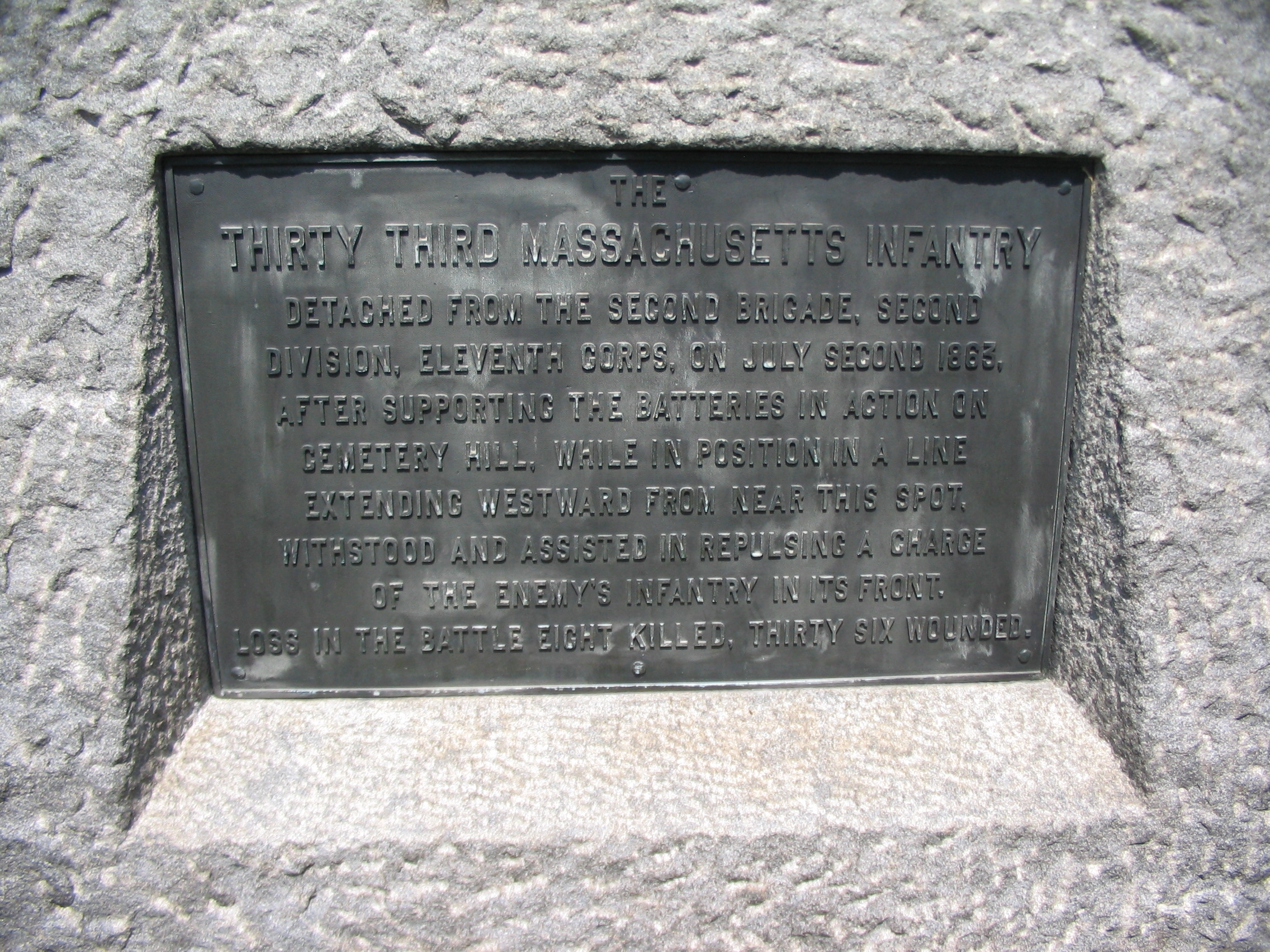 Close Up of the Plaque