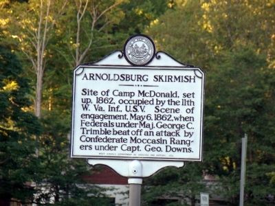 Arnoldsburg Skirmish Marker image. Click for full size.