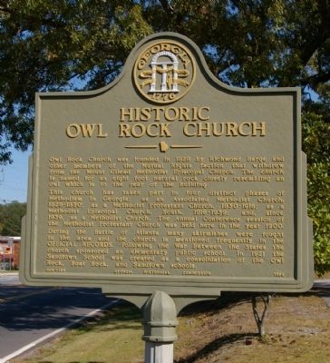 Historic Owl Rock Church Marker image. Click for full size.