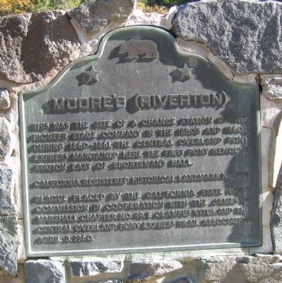 Moores (Riverton) Marker image. Click for full size.