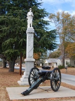 Oconee County Confederate Monument and Cannon image. Click for full size.