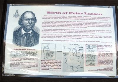 Birth of Peter Lassen Marker image. Click for full size.