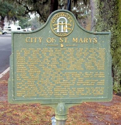 City of St. Marys Marker image. Click for full size.