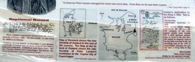 Close Up of Information on Marker image. Click for full size.