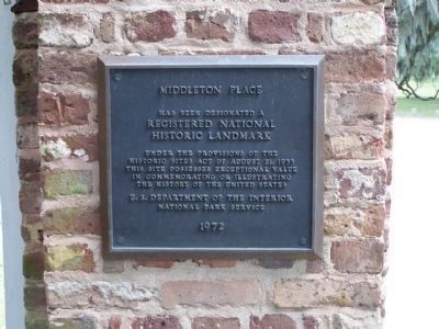 It was declared a National Historic Landmark in 1971, Plaque erected in 1972 image. Click for full size.