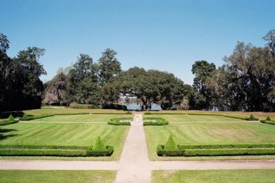 Middleton Place Garden, from the house, as seen today image. Click for full size.