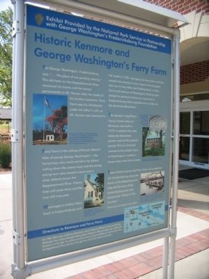 Historic Kenmore and George Washington's Ferry Farm Marker image. Click for full size.