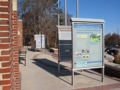 One in a Set of Marker at the Welcome Center. Click for full size. One in a Set of Marker at the Welcome Center image. Click for full size.
