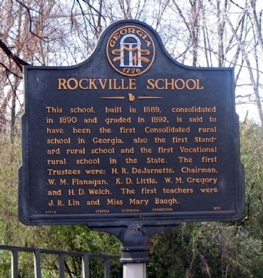 Rockville School Marker image. Click for full size.