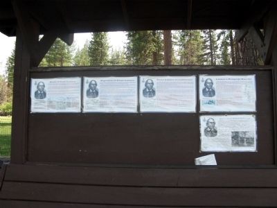 Peter Lassen Information Kiosk at Entrance to Cemetery image. Click for full size.