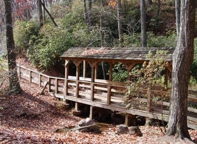 Wooden Walking Bridge - Leads to the Start of the Falls image. Click for full size.