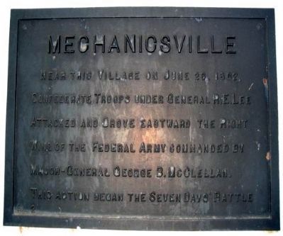 Mechanicsville Marker image. Click for full size.