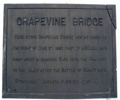 Grapevine Bridge Marker. Click for full size. Grapevine Bridge Marker image. Click for full size.