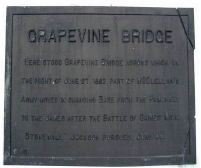 Grapevine Bridge Marker image. Click for full size.