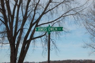 Road Renamed Amos Owen Lane. Click for full size. Road Renamed Amos Owen Lane image. Click for full size.