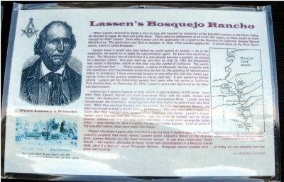 Lassen’s Bosquejo Rancho Marker image. Click for full size.