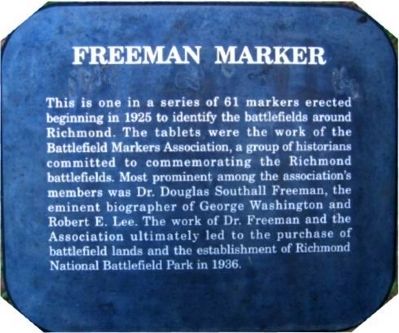 National Park Service - Freeman Markers. Click for full size. National Park Service - Freeman Markers image. Click for full size.