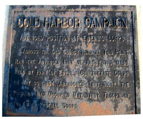 Cold Harbor Campaign Marker