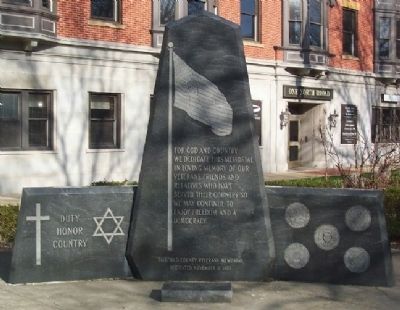 Fairfield County Veterans Memorial. Click for full size. Fairfield County Veterans Memorial image. Click for full size.