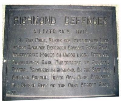 Richmond Defences Marker. Click for full size. Richmond Defences Marker image. Click for full size.