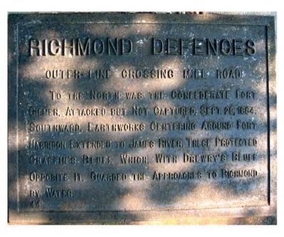 Richmond Defences Marker image. Click for full size.