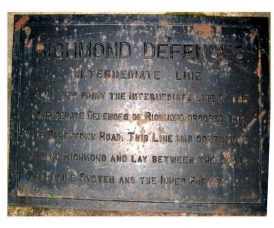 Richmond Defences Marker image. Click for full size.