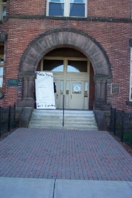 Memorial Hall Entrance and Markers. Click for full size. Memorial Hall Entrance and Markers image. Click for full size.