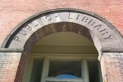 Memorial Hall Library Entrance on Pickaway Street. Click for full size. Memorial Hall Library Entrance on Pickaway Street image. Click for full size.
