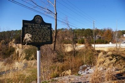 Dodge's 16th A.C. Camp on Nancy's Creek Marker. Click for full size. Dodge's 16th A.C. Camp on Nancy's Creek Marker image. Click for full size.