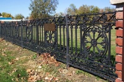 High Street Cemetery Fence and Marker. Click for full size. High Street Cemetery Fence and Marker image. Click for full size.