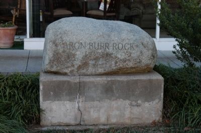 Aaron Burr Rock Marker image. Click for full size.