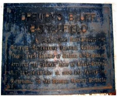 Drewry’s Bluff Battlefield Marker. Click for full size. Drewry’s Bluff Battlefield Marker image. Click for full size.