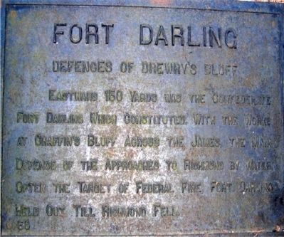 Fort Darling Marker image. Click for full size.