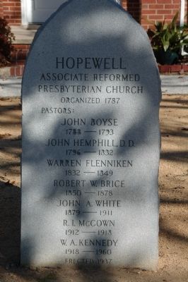 Hopewell ARP Church Marker image. Click for full size.