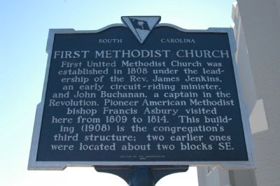 First Methodist Church Marker image. Click for full size.