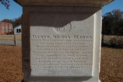 James Wilson Hudson Monument, West Face image. Click for full size.