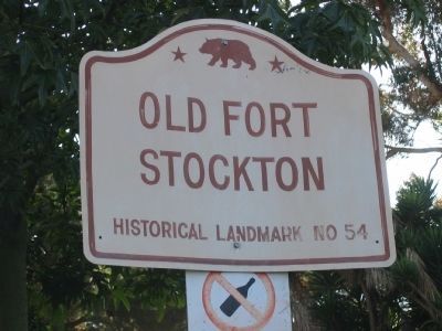 Fort Stockton State Historic Landmark Directional Sign image. Click for full size.