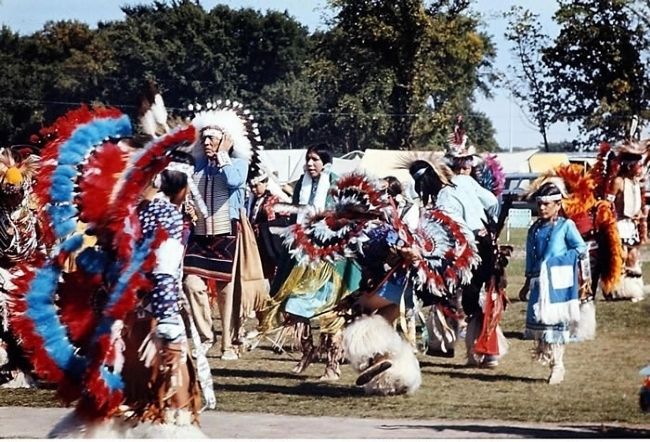 At the First Mahkato Memorial Wacipi in 1972 image. Click for full size.