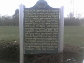 Willow Run Marker image. Click for full size.