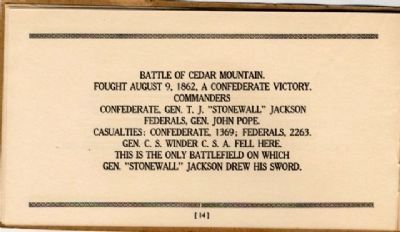 Battlefield Markers Association, Western Division (1929) image. Click for full size.