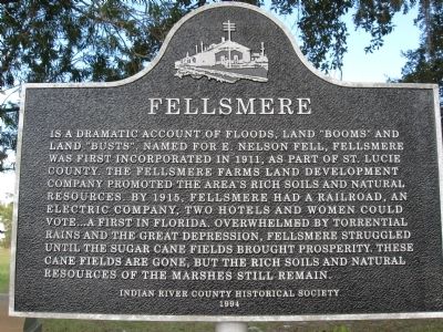 Fellsmere Marker. Click for full size. Fellsmere Marker image. Click for full size.