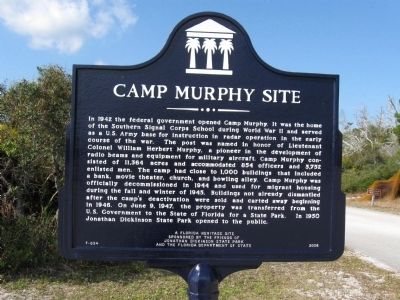 Camp Murphy Site Marker image. Click for full size.