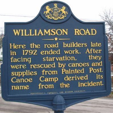 Williamson Road Marker. Click for full size. Williamson Road Marker image. Click for full size.