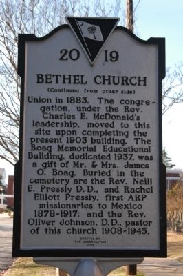 Bethel Church Marker. Click for full size. Bethel Church Marker image. Click for full size.