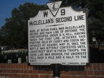 McClellan’s Second Line Marker image. Click for full size.
