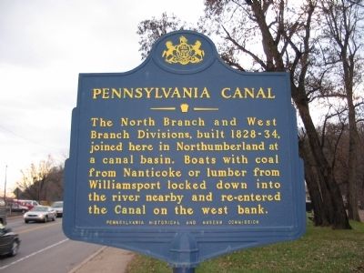 Pennsylvania Canal Marker. Click for full size. Pennsylvania Canal Marker image. Click for full size.