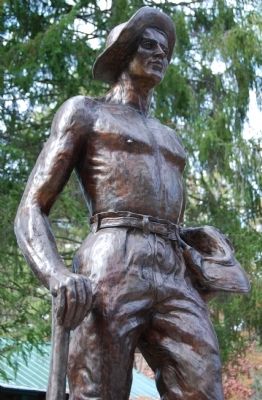 Civilian Conservation Corps Statue Detail image. Click for full size.