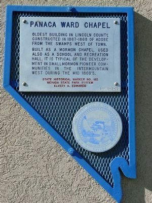Panaca Ward Chapel Marker. Click for full size. Panaca Ward Chapel Marker image. Click for full size.