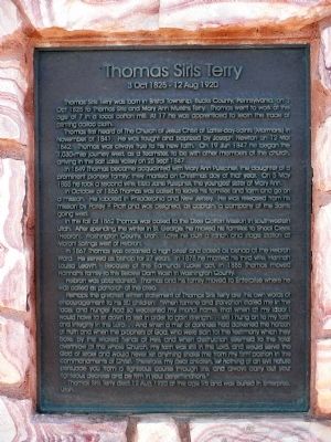 Thomas Sirls Terry Marker. Click for full size. Thomas Sirls Terry Marker image. Click for full size.